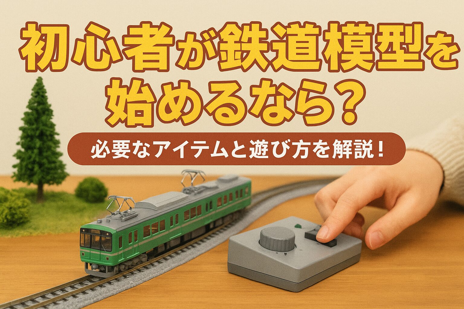 初心者が鉄道模型を始めるなら？必要なアイテムと遊び方を解説！