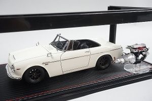 ignition model イグニッションモデル 1/18 DATSUN Fairlady ダットサン フェアレディ 2000 (SR311)  ホワイト & U20型 エンジン IG2708 | おもちゃ・模型の買取サイト｜フリースタイル